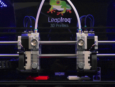 Leapfrog 3D printer, Independent dual extruders