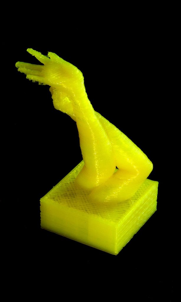 PLA filament print, Leapfrog, 3D printed arms