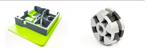 Xeed 3D printer, Leapfrog, printed parts