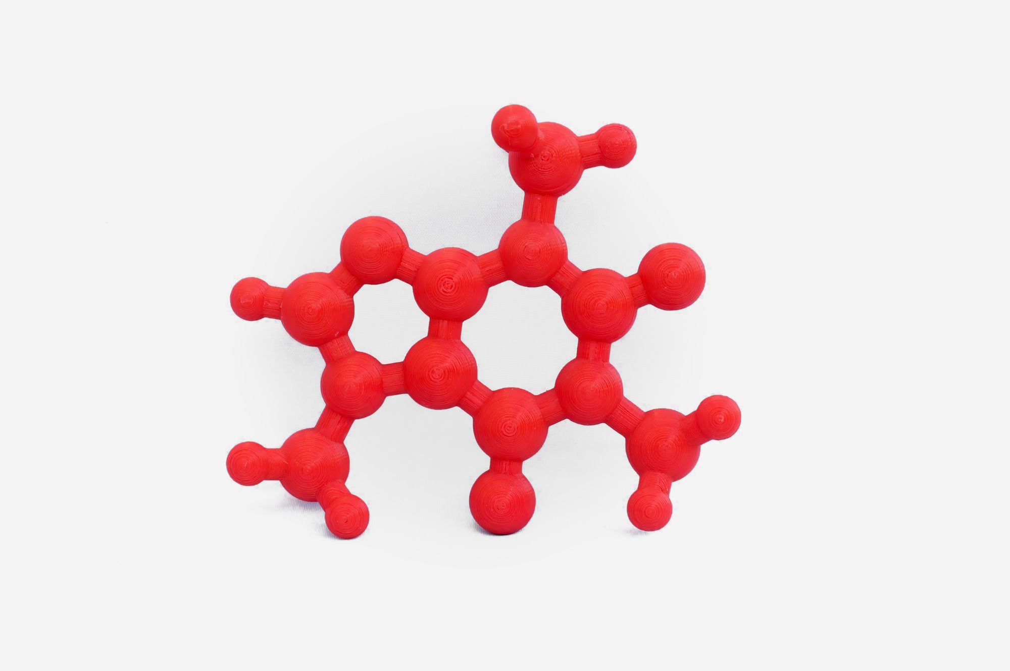 ABS 3d printed Molecule with Hips support removed